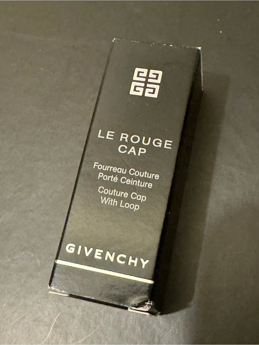 BNIB Givenchy Le Rouge Couture Cap With Loop #63 Porté Centure Burgundy Color